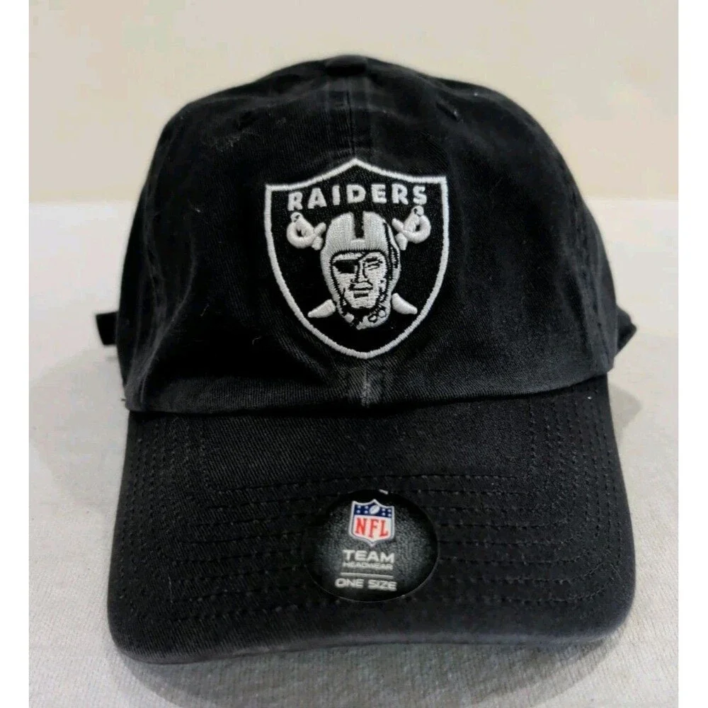 Las Vegas / Oakland Raiders 47 Brand Baseball Cap/Hat Strap-Back Black NFL NEW